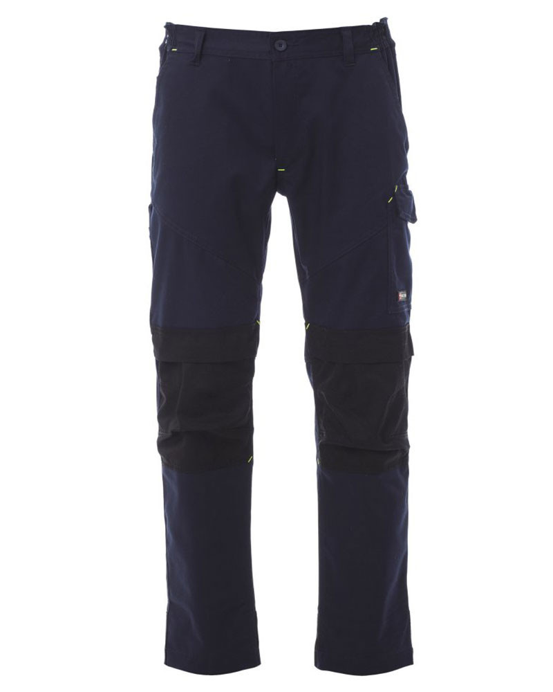 Pantalon de travail avec poches genouillères Bleu marine - Noir