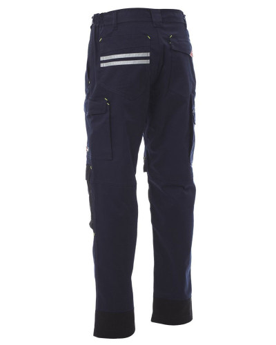 Pantalon de travail avec poches genouillères Bleu marine - Noir