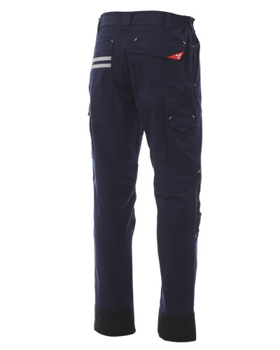 Pantalon de travail avec poches genouillères Bleu marine - Noir