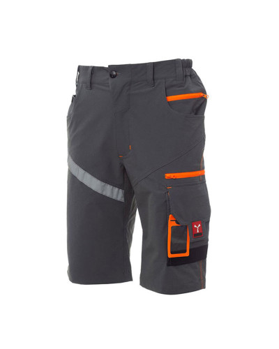 Bermuda de travail extra stretch Fumée - Noir