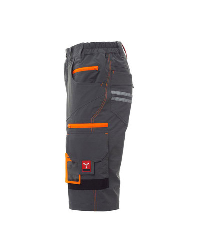 Bermuda de travail extra stretch Fumée - Noir