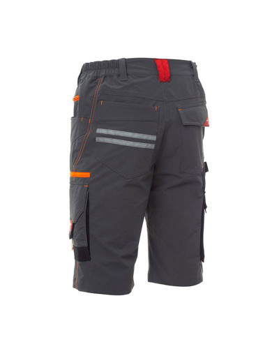 Bermuda de travail extra stretch Fumée - Noir