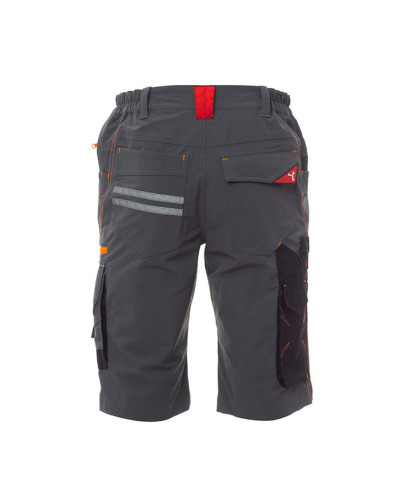 Bermuda de travail extra stretch Fumée - Noir