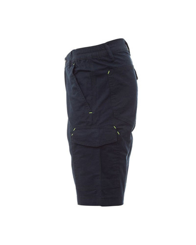 Bermuda de travail ripstop stretch uni Bleu marine