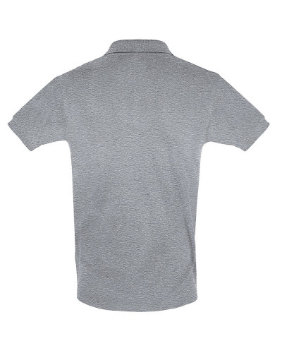 Polo 100% coton basic gris chiné