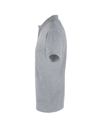 Polo 100% coton basic gris chiné