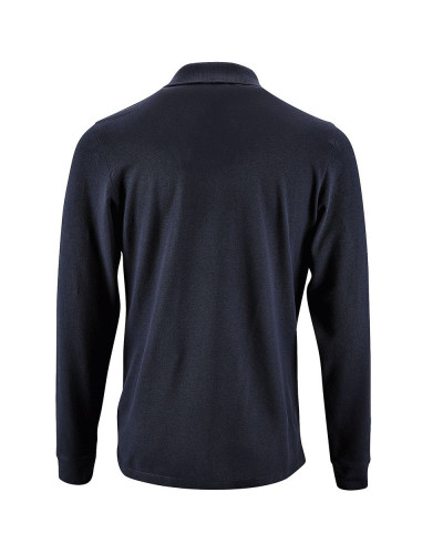 Polo coton basic manches longues french marine
