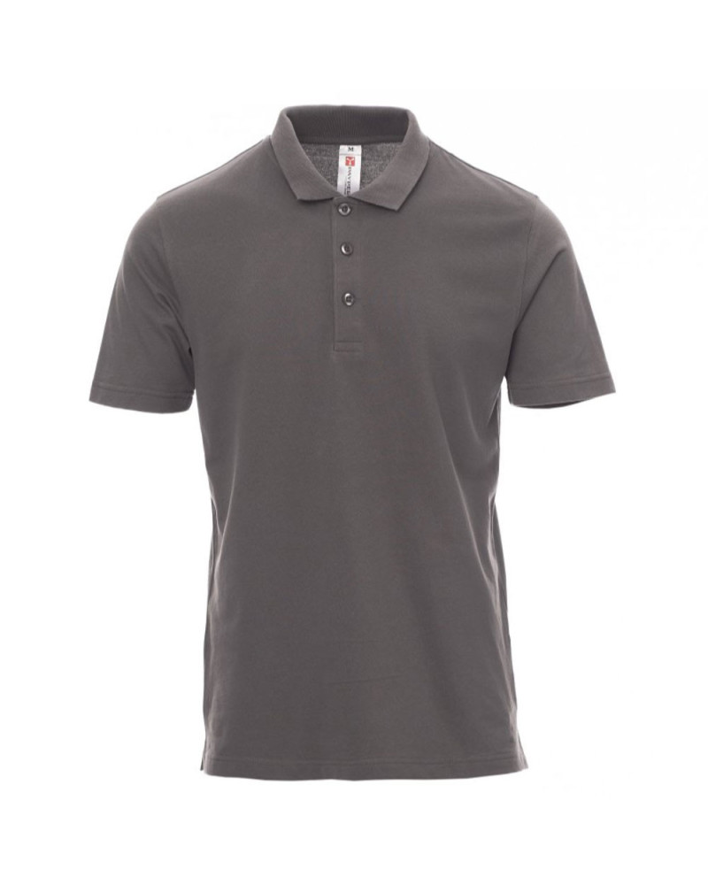 Polo jersey coton gris fumé :  le confort du jersey