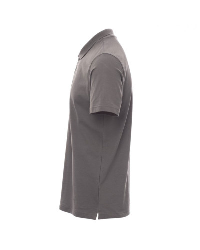 Polo jersey coton gris fumé :  le confort du jersey