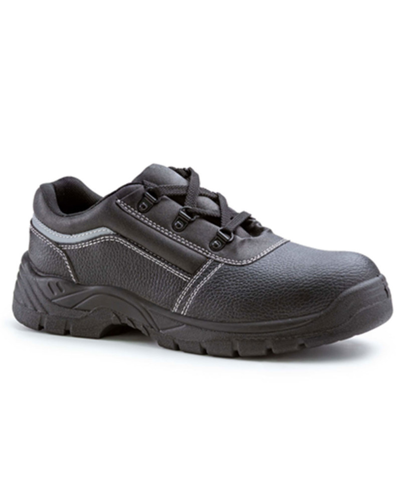 Chaussures de sécurité basses NACRITE en cuir et polyuréthane avec une doublure en maille