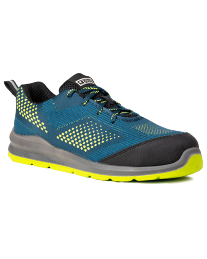Chaussures de sécurité basses MILERITE S1P Bleu Jaune