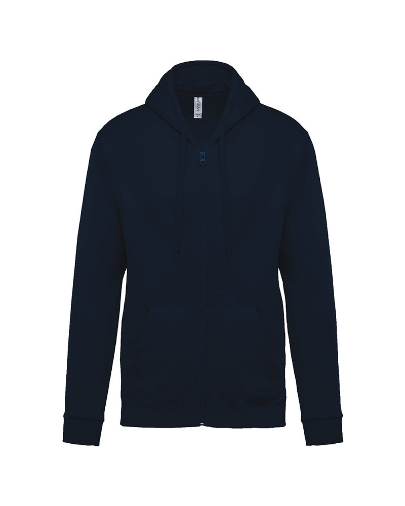 Veste sweat zippée à capuche Bleu marine