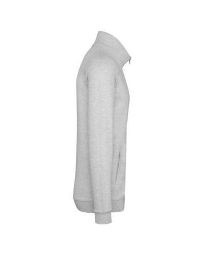 Veste sweat zippée gris chiné