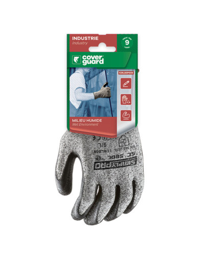 Gants anti-coupures Enduction LATEX CUT D