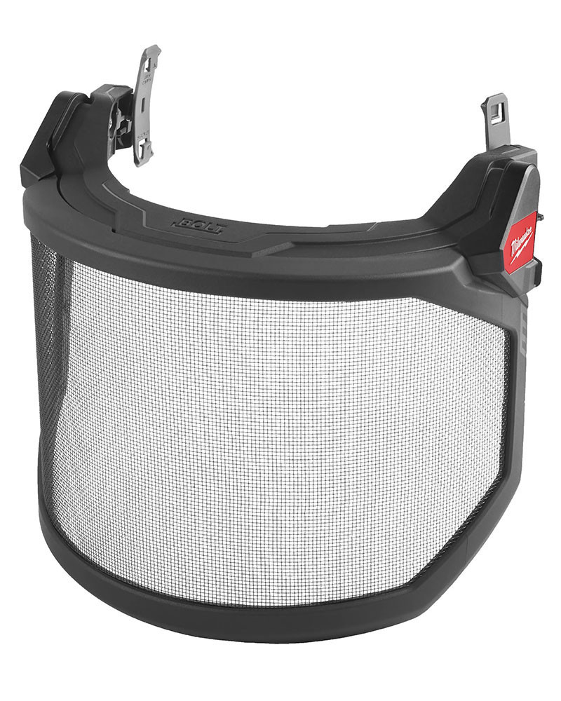 Protégez-vous des projections avec lécran grillagé pour casque BOLT 100. Idéal pour les travaux forestiers et industriels.