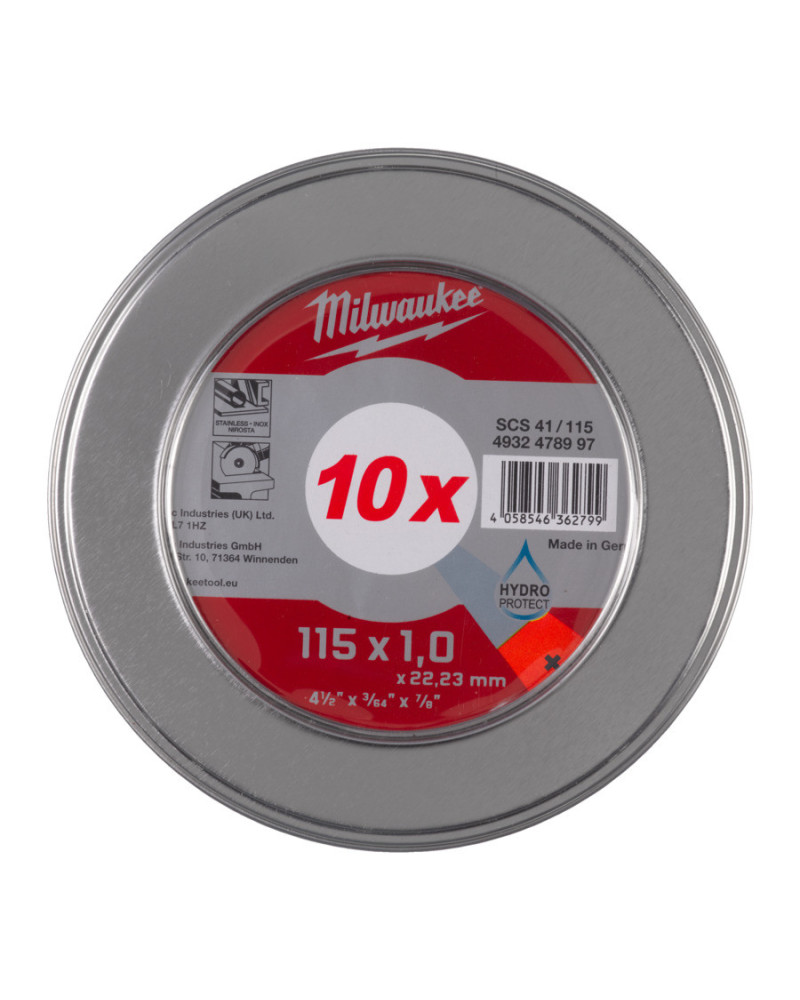 Box 10 Disques Métal Contractor 115 mm X 1 mm