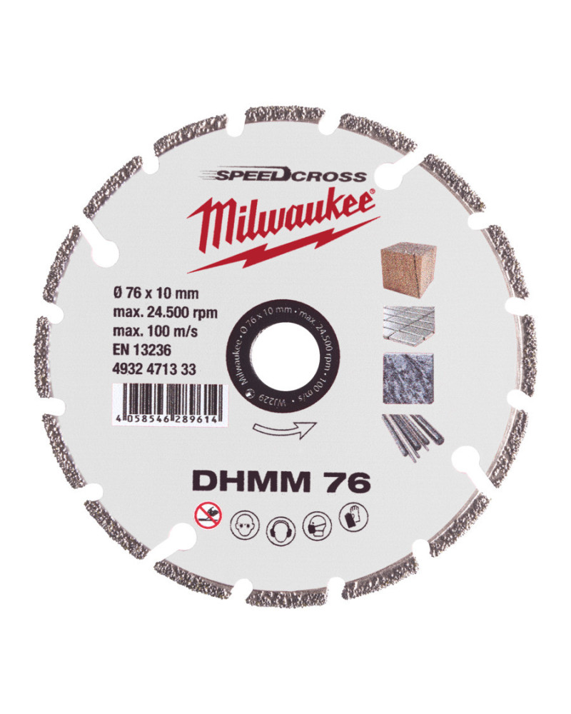 Disque diamant multi-matériaux 76 mm