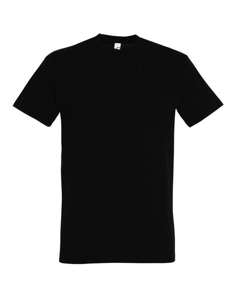 T-shirt basique coton manches courtes noir : confort