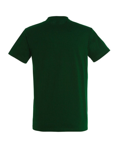 T-shirt basique coton manches courtes vert bouteille : confort