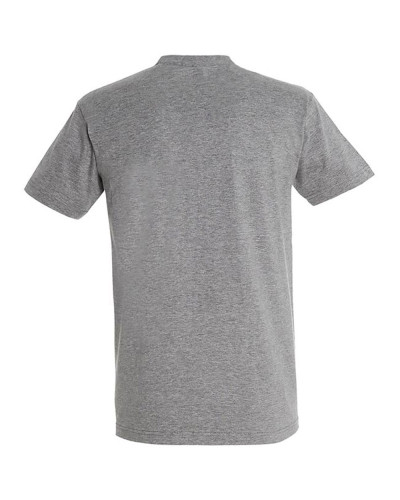 T-shirt basique coton manches courtes gris chiné : confort