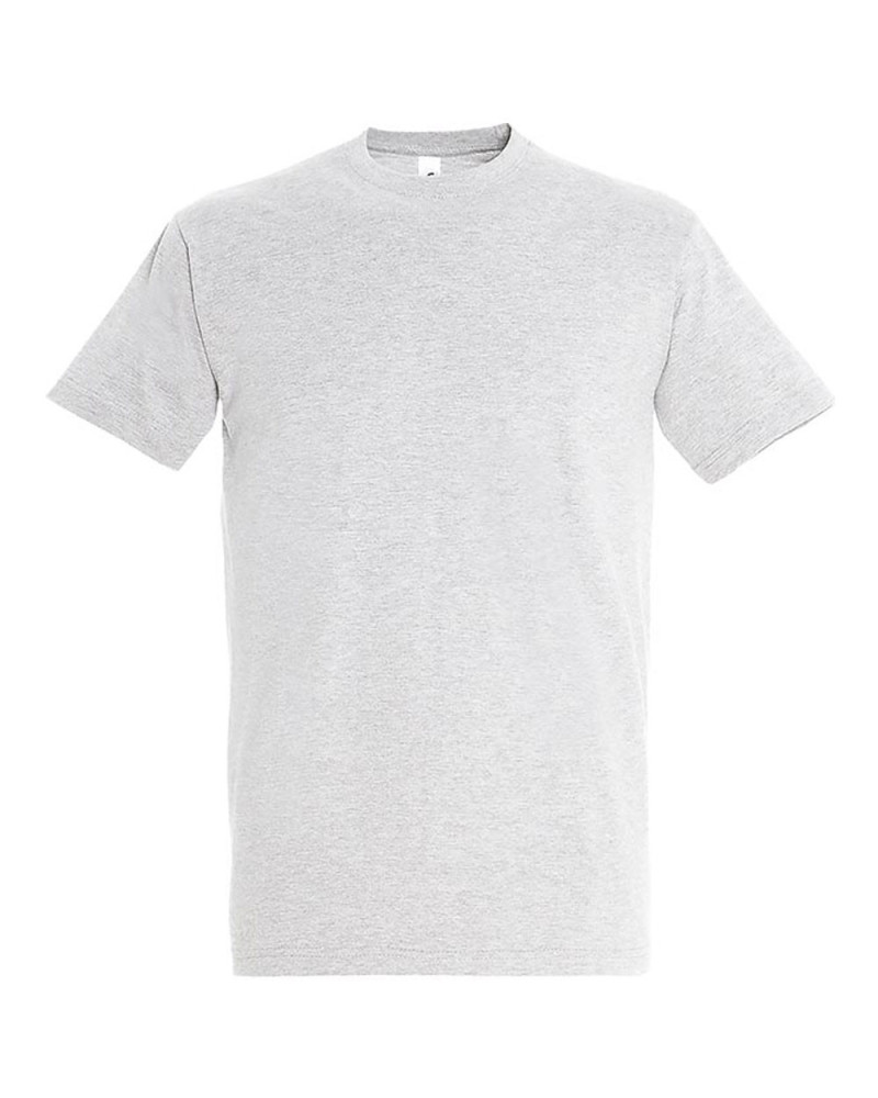 T-shirt basique coton manches courtes blanc chiné : confort