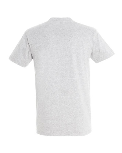 T-shirt basique coton manches courtes blanc chiné : confort