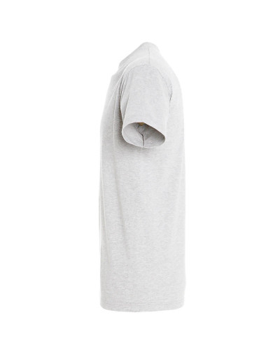 T-shirt basique coton manches courtes blanc chiné : confort