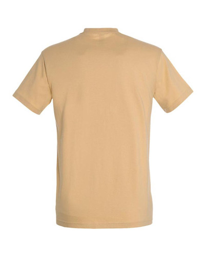T-shirt basique coton manches courtes sable : confort