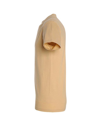 T-shirt basique coton manches courtes sable : confort