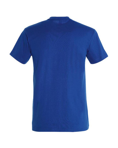 T-shirt basique coton manches courtes bleu royal : confort