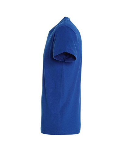 T-shirt basique coton manches courtes bleu royal : confort