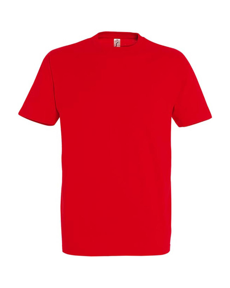 T-shirt basique coton manches courtes rouge : confort