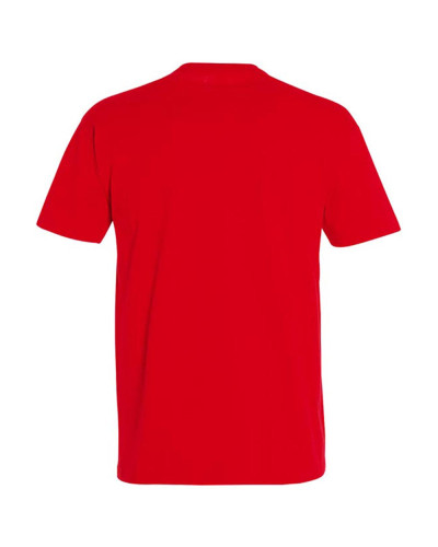 T-shirt basique coton manches courtes rouge : confort