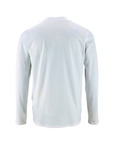 T-shirt basique coton manches longues blanc : confort