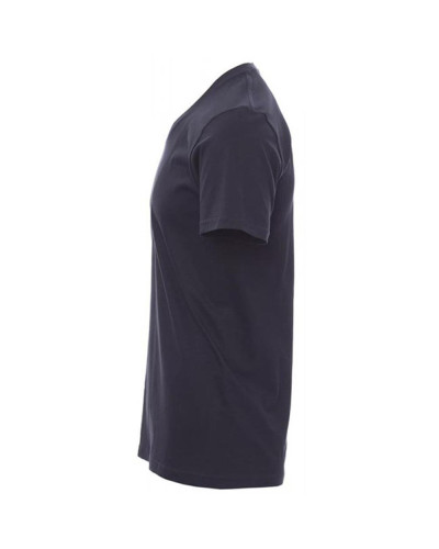 T-shirt bleu marine à col V 100% coton qui allie durabilité et confort