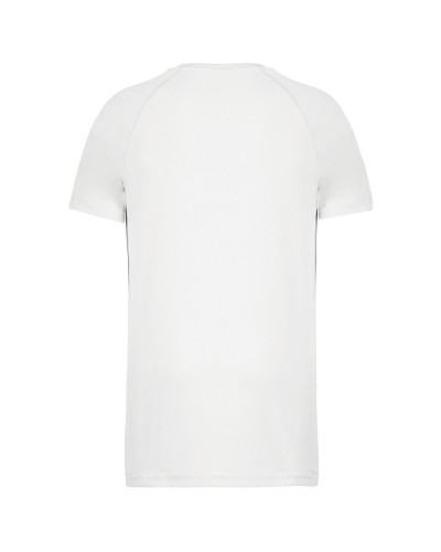 T-shirt technique manches courtes blanc ultra résistant