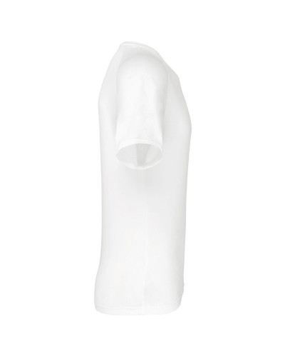 T-shirt technique manches courtes blanc ultra résistant