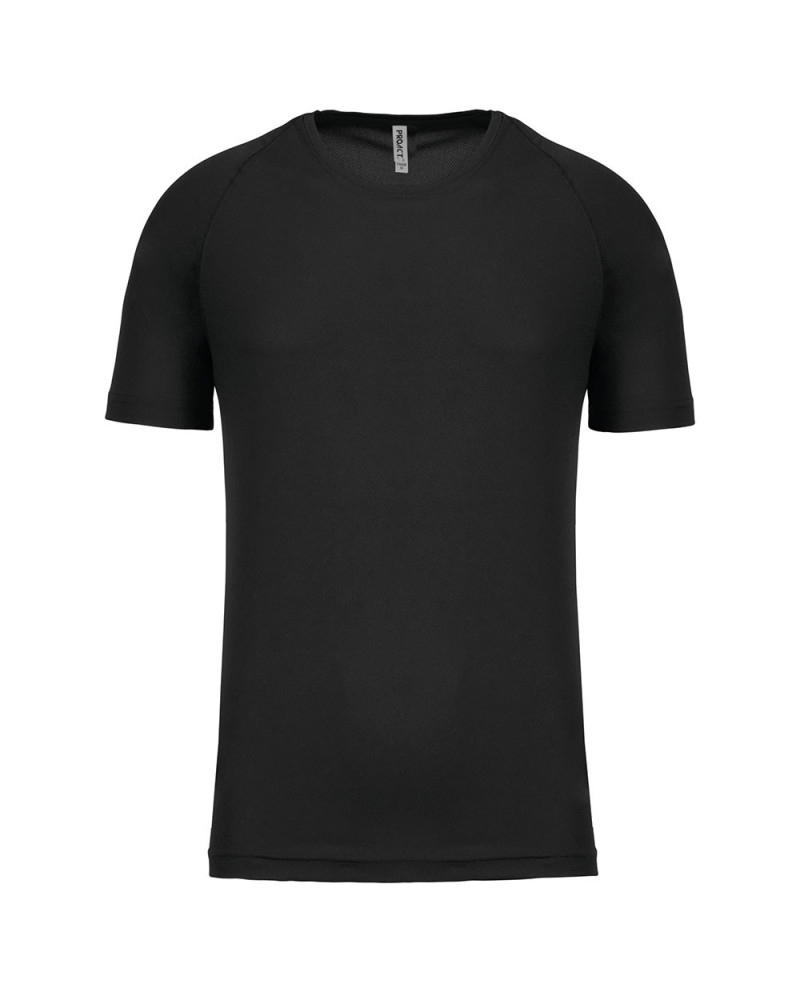 T-shirt technique manches courtes noir ultra résistant